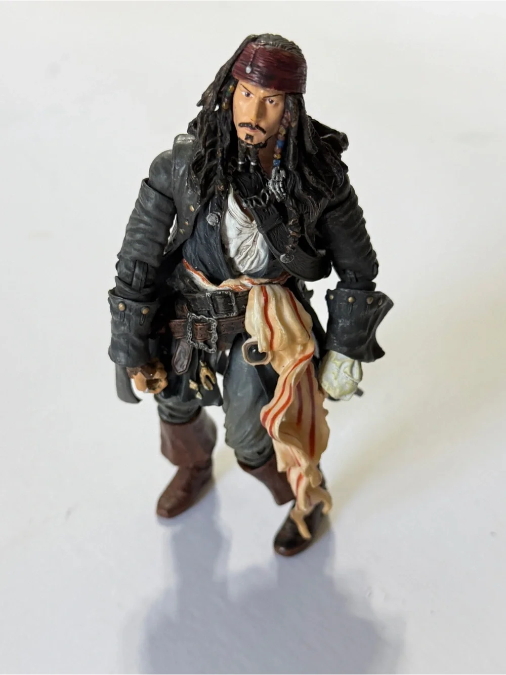 Pirate Action Figure with Red Bandana and Brown Boots